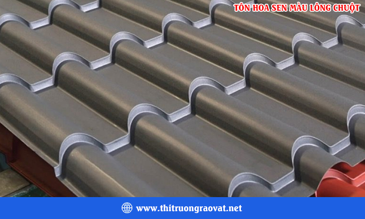 Tôn hoa sen màu lông chuột