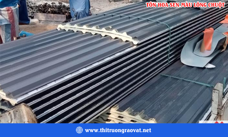 Tôn hoa sen màu lông chuột