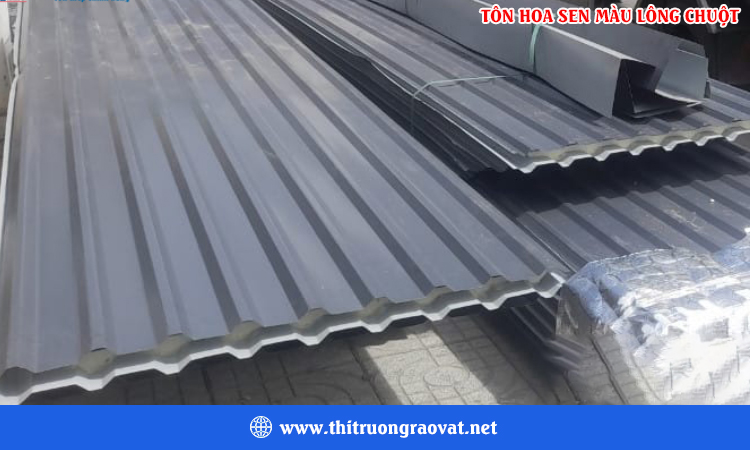 Tôn hoa sen màu lông chuột