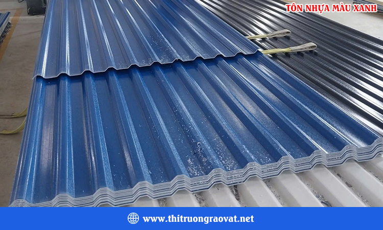 Tôn nhựa màu xanh