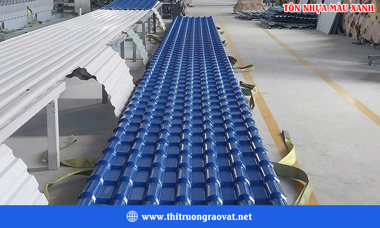 Tôn nhựa màu xanh