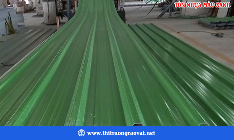 Tôn nhựa màu xanh