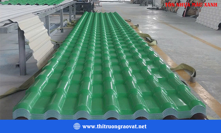 Tôn nhựa màu xanh